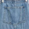 Abito a salopette in denim per bambini