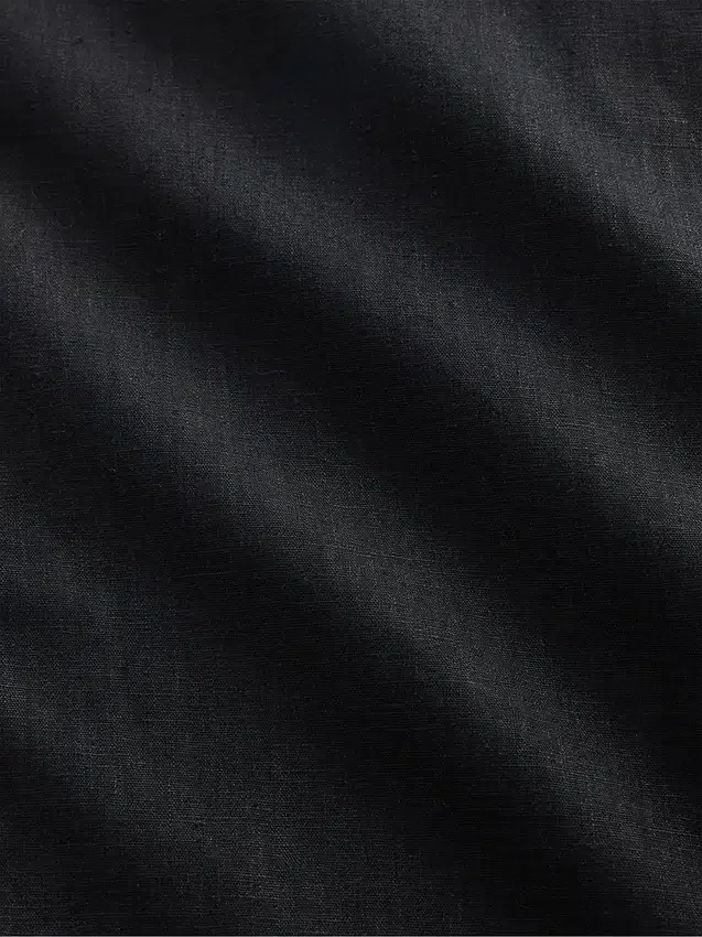 Abito camicia midi in misto lino