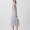 Abito camicia midi trasparente