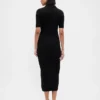 Abito cardigan midi CashSoft con collo a costine