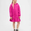 Abito felpa oversize con cappuccio per bambini