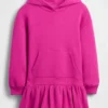 Abito felpa oversize con cappuccio per bambini