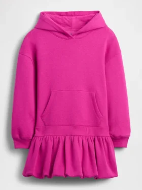 Abito felpa oversize con cappuccio per bambini