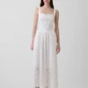 Abito lungo a corsetto con allacciatura