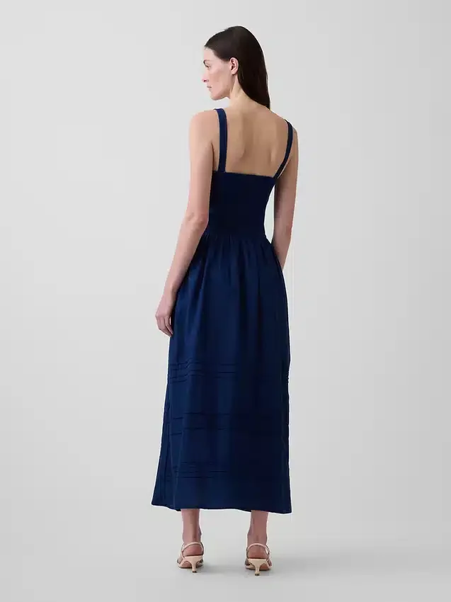 Abito lungo a corsetto con allacciatura
