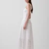 Abito lungo a corsetto con allacciatura