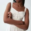 Abito lungo a corsetto con allacciatura
