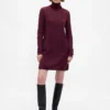 Abito maglione a collo alto in punto Pointelle CashSoft