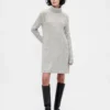 Abito maglione a collo alto in punto Pointelle CashSoft