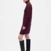 Abito maglione a collo alto in punto Pointelle CashSoft