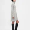 Abito maglione a collo alto in punto Pointelle CashSoft