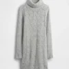Abito maglione a collo alto in punto Pointelle CashSoft