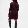 Abito maglione a collo alto in punto Pointelle CashSoft