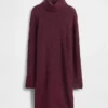 Abito maglione a collo alto in punto Pointelle CashSoft