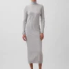 Abito-maglione lungo a collo alto CashSoft
