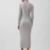 Abito-maglione lungo a collo alto CashSoft