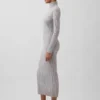 Abito-maglione lungo a collo alto CashSoft