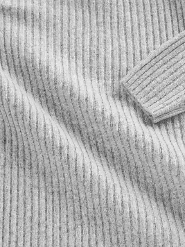 Abito-maglione lungo a collo alto CashSoft