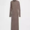 Abito-maglione lungo a collo alto CashSoft