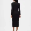 Abito maglione midi a costine CashSoft
