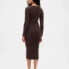 Abito maglione midi a costine CashSoft
