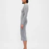 Abito maglione midi a costine CashSoft
