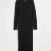 Abito maglione midi a costine CashSoft