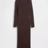 Abito maglione midi a costine CashSoft