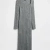 Abito maglione midi a costine CashSoft