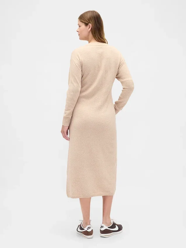 Abito maglione premaman CashSoft con scollo a V