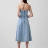 Abito midi in denim