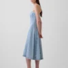 Abito midi in denim