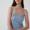 Abito midi in denim