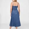 Abito midi in denim