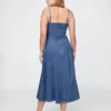 Abito midi in denim