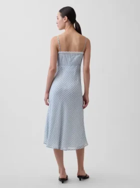 Abito sottoveste midi a quadretti