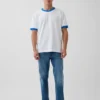 Acquista i jeans blu a gamba dritta dal taglio rilassato
