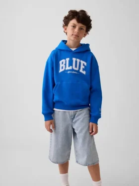 Acquista la felpa con cappuccio Blue Kids Vintagesoft dalla vestibilità comoda