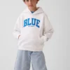Acquista la felpa con cappuccio Blue Kids Vintagesoft dalla vestibilità comoda