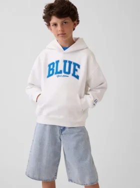 Acquista la felpa con cappuccio Blue Kids Vintagesoft dalla vestibilità comoda