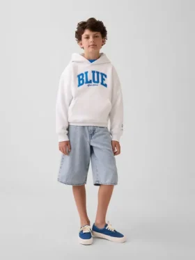 Acquista la felpa con cappuccio Blue Kids Vintagesoft dalla vestibilità comoda