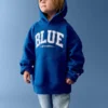 Acquista la felpa con cappuccio Blue Kids Vintagesoft dalla vestibilità comoda