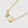 Ana Luisa Blake: collana con catena dorata di grandi dimensioni