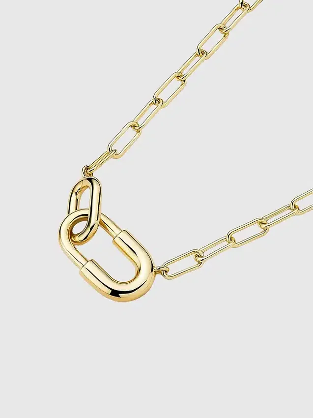 Ana Luisa Blake: collana con catena dorata di grandi dimensioni