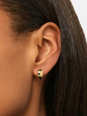 Ana Luisa Giulia: orecchini a cerchio in oro dal design audace