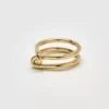 Anello Admiral Row con doppio nodo dorato