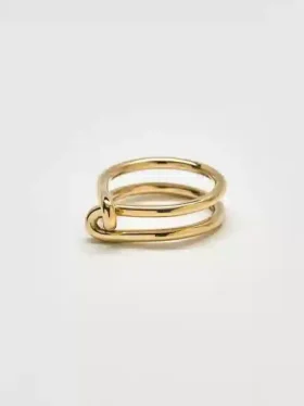 Anello Admiral Row con doppio nodo dorato