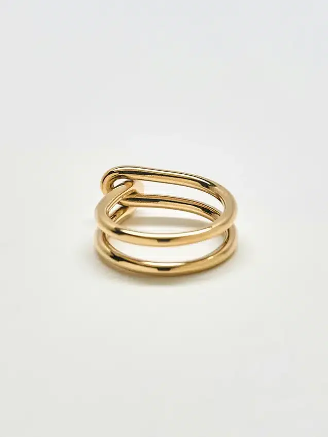 Anello Admiral Row con doppio nodo dorato