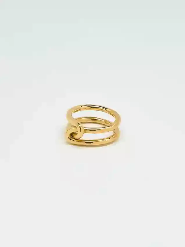 Anello Admiral Row con doppio nodo dorato