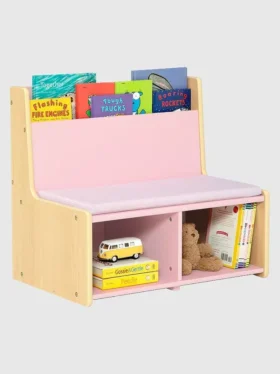 Angolo lettura per bambini con panca imbottita